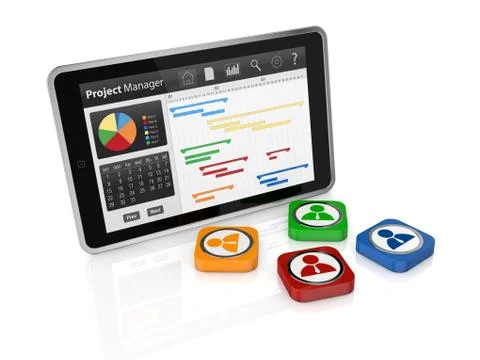 Project management Stock Illustration