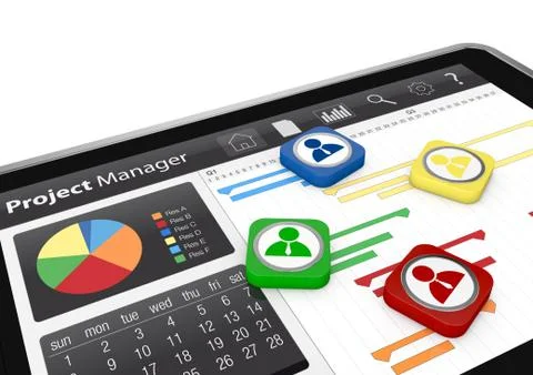 Project management Stock Illustration