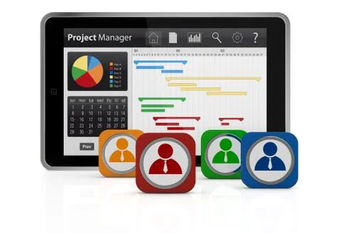 Project management Stock Illustration
