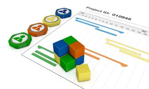Project management Illustrazione stock