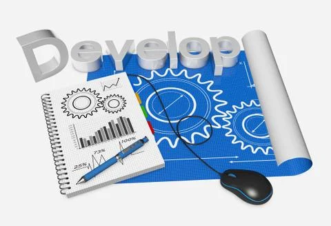 Project management 库存插图