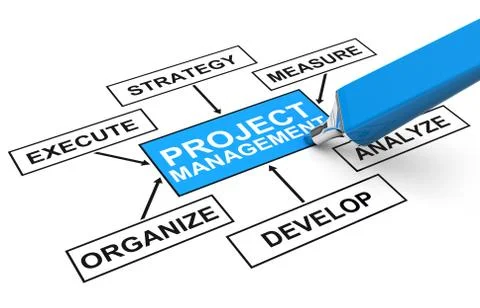 Project management Stock Illustration