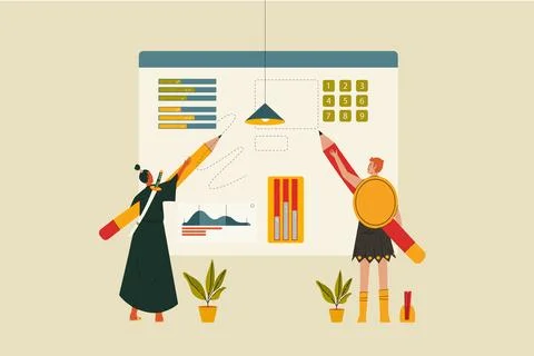 Project Management Illustration Stock Illustration