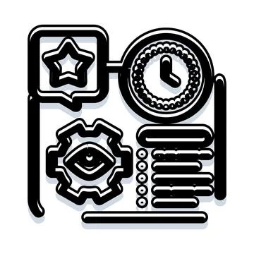 Project management schedule planning and task organization Stockillustratie