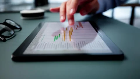 Project Management Software And Business Plan Schedule Stock Footage 307624021