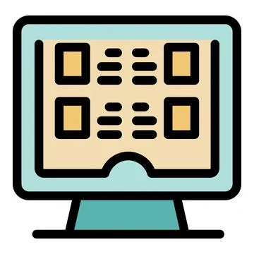 Project management software displayed on a computer monitor, featuring a kanb Stock Illustration
