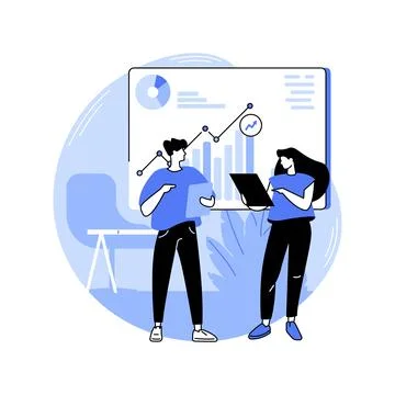 Project management software isolated cartoon vector illustrations. Stock Illustration