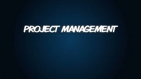 Project management tag cloud motion graphic animation Stock Footage 128294655