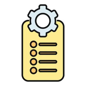 Project management task list settings development icon 스톡 일러스트