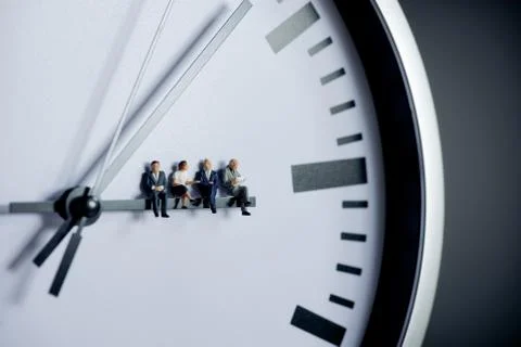 Project management, team work and time management concept Stock Photos