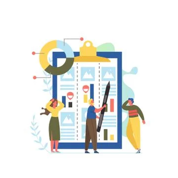 Project management, vector flat style design illustration イラスト素材