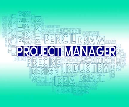 Project Manager Representing Authority Supervisor And Managers Stock Illustration