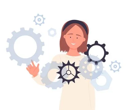 Project manager workflow Stockillustratie