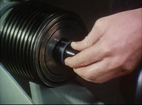 Project Mercury research program testing capsule shaped pendulum in gun range Stock Footage 297465116
