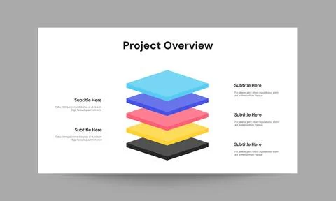 Project Overview Slide Presentation Template Professional Planning Design Stock Illustration