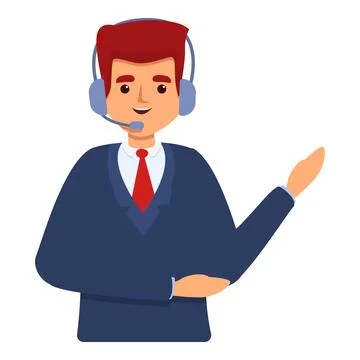 Project personal assistant icon, cartoon style Ilustración de archivo