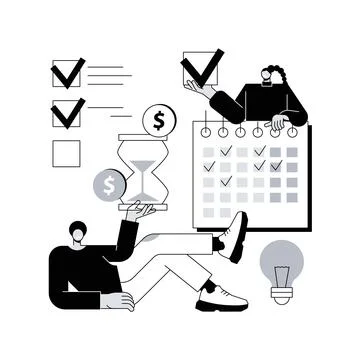 Project planning abstract concept vector illustration. 스톡 일러스트