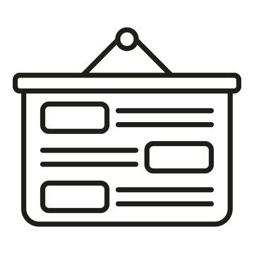 Project planning board hanging, organizing tasks, and timeline Stock Illustration