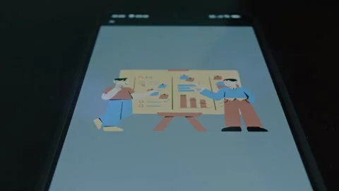 Project planning, business concept with data research presented on board Stock Footage 309456727