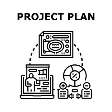 Project planning development workflow concept illustration Stock Illustration