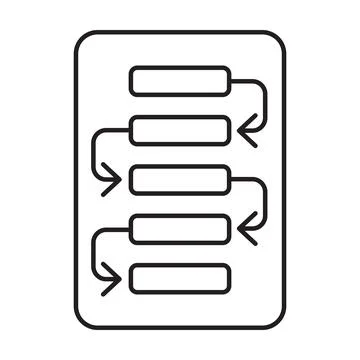 Project planning icon vector for your web design, logo, UI. illustration Stock Illustration