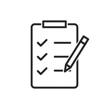 Project planning outline icon vector for your web design, logo, UI. illustrat Illustrazione stock