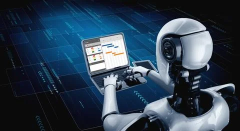 Project planning software for modish business project management イラスト素材