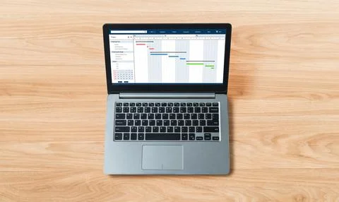 Project planning software for modish business project management Stock Photos