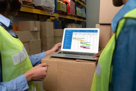 Project planning software for modish business project management 스톡 사진