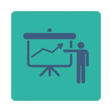 Project Presentation Icon 库存插图