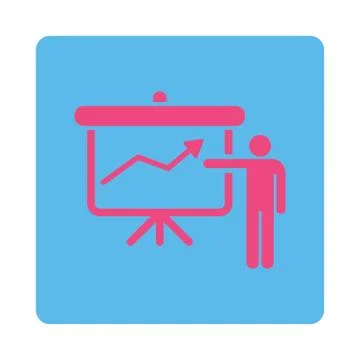 Project Presentation Icon 库存插图