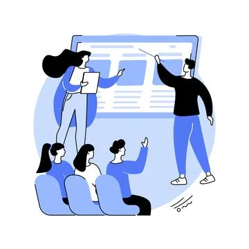 Project presentation isolated cartoon vector illustrations. Stock Illustration