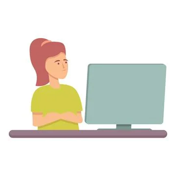 Project programming icon cartoon vector. Computer science Stock Illustration