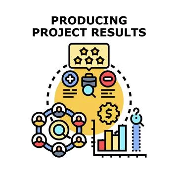 Project results generating strategy and business performance 스톡 일러스트