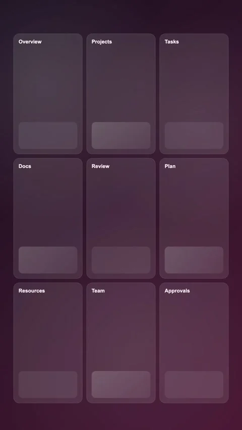 Project Review Console Premium Gradient SaaS Interface Vertical Animation Stock Footage 345154428