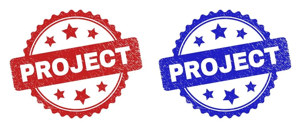 PROJECT Rosette Stamps Using Scratched Surface Stock Illustration