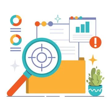 Project scope concept. Flat vector illustration Illustrazione stock