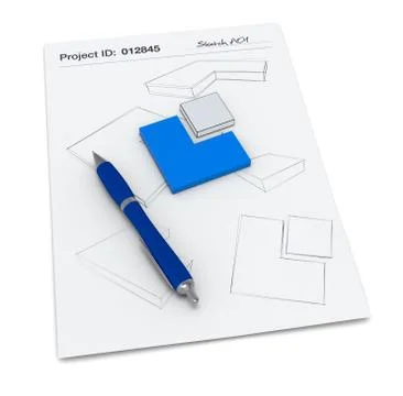Project sketch Stock Illustration