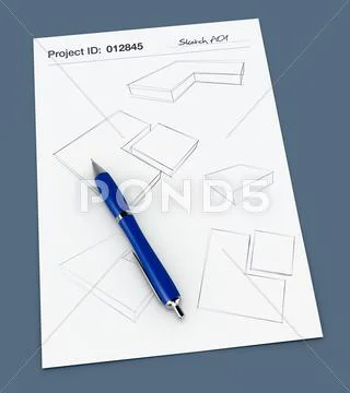 Project sketch Stock Illustration