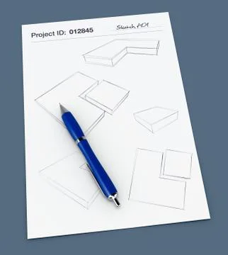Project sketch Stock Illustration