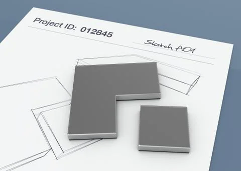 Project sketch Stock Illustration