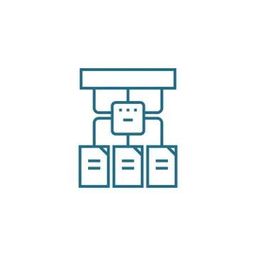 Project structure linear icon concept. Project structure line vector sign Stock Illustration