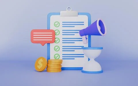 Project task management and effective time planning tools, Financial investment Stock Illustration