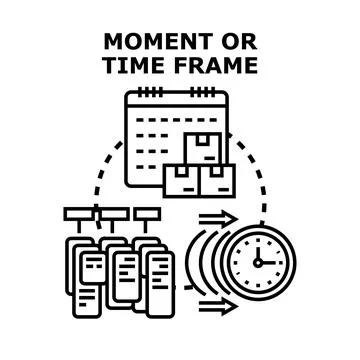 Project timeline management and delivery scheduling concept Stock Illustration