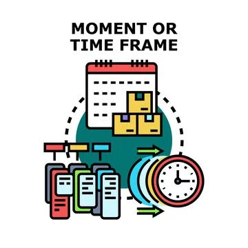 Project timeline management and delivery scheduling concept Stock Illustration