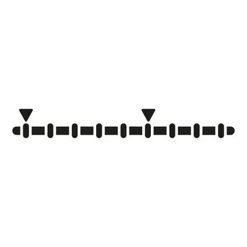 Project timeline marking important events and milestones Stock Illustration