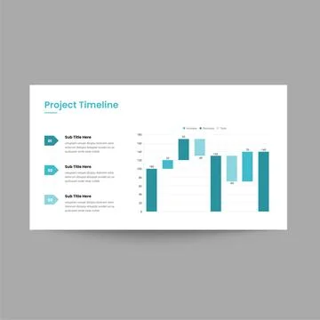 Project Timeline Slide Presentation Template for Business Planning and Proj.. Stock Illustration