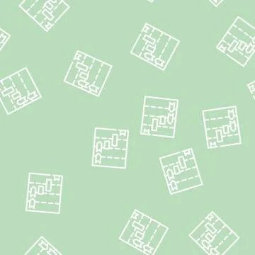 Project timelines line vector seamless pattern sign Stock Illustration