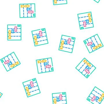 Project timelines vector seamless pattern sign Stockillustratie