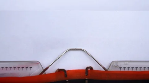Projected cash flow - phrase printed on an old typewriter in red letters Video stock 126644296